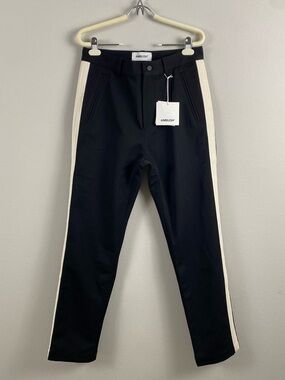 Ambush Wool Side Stripe Selvedge Pant/Trouser | Straight Leg | Black/Ivory